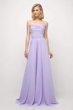 Cinderella Divine - UR136 Sleeveless Empire Waist Chiffon Dress -Boutique Wedding Dress Store cinderella divine ur136 sleeveless empire waist chiffon dress bridesmaid dresses 4 lavender 28048662134867