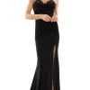 Colors Dress 2885 - Sleeveless Velvet Prom Dress -Boutique Wedding Dress Store colors dress 2885 sleeveless velvet prom dress special occasion dress 0 black 31977341714515