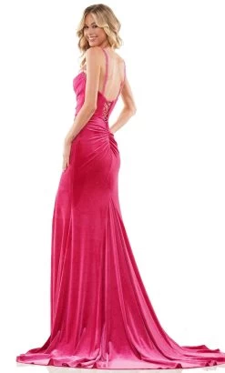 Colors Dress 2885 - Sleeveless Velvet Prom Dress -Boutique Wedding Dress Store colors dress 2885 sleeveless velvet prom dress special occasion dress 31977341812819