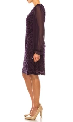 Connected Apparel TKH47900 - Chiffon Sleeve Beaded Short Dress -Boutique Wedding Dress Store connected apparel tkh47900 chiffon sleeve beaded short dress cocktail dresses 32271684239443