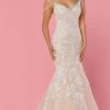 Da Vinci Bridal - 50462 Beaded Strap And Lace Mermaid Wedding Gown -Boutique Wedding Dress Store da vinci bridal 50462 beaded strap and lace mermaid wedding gown bridal dresses 2 ivory ivory 15448917901395