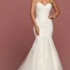 Da Vinci Bridal - 50502 Embroidered Strapless Mermaid Dress -Boutique Wedding Dress Store da vinci bridal 50502 embroidered strapless mermaid dress wedding dresses 15454420041811