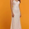 Da Vinci Bridal - 50511 Sleeveless V Neck Beaded Column Bridal Gown -Boutique Wedding Dress Store da vinci bridal 50511 sleeveless v neck beaded column bridal gown bridal dresses 2 ivory ivory 15449033670739