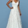 Da Vinci Bridal - 50554 Embroidered Sleeveless A-line Dress 1 Da Vinci Bridal - 50554 Embroidered Sleeveless A-line Dress -Boutique Wedding Dress Store da vinci bridal 50554 embroidered sleeveless a line dress wedding dresses 15454453039187