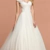 Da Vinci Bridal - 50584 Wide V Neck Embellished A-line Gown -Boutique Wedding Dress Store da vinci bridal 50584 wide v neck embellished a line gown wedding dresses 15454478303315