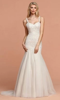 Da Vinci Bridal - 50600 Embroidered Sweetheart Trumpet Bridal Gown
