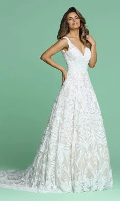 Da Vinci Bridal - 50613 Sleeveless Pattern Sequined A-Line Bridal Gown 7 Da Vinci Bridal - 50613 Sleeveless Pattern Sequined A-Line Bridal Gown -Boutique Wedding Dress Store da vinci bridal 50613 sleeveless pattern sequined a line bridal gown bridal dresses 27954167709779