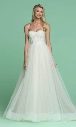 Da Vinci Bridal - 50614 Sweetheart Bodice Embroidered Bridal Gown