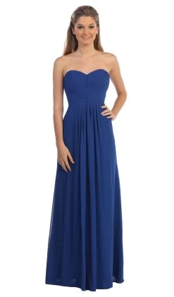 Dancing Queen - 8658 Strapless Chiffon Empire Long Prom Dress -Boutique Wedding Dress Store dancing queen 8658 strapless chiffon empire long prom dress special occasion dress 5682520621113