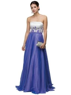 Dancing Queen 9425 Straight Across Neck Lilac A-line Dress