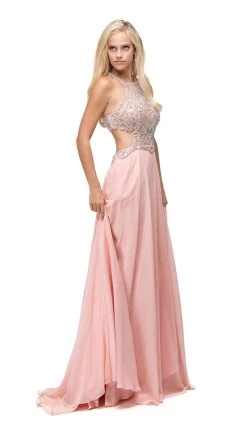 Dancing Queen - 9740 Bejeweled A-line Evening Dress