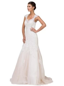 Dancing Queen Bridal - 11 Scoop Neck Lace Bridal Gown -Boutique Wedding Dress Store dancing queen bridal 11 scoop neck lace bridal gown bridal dresses 5940260700217