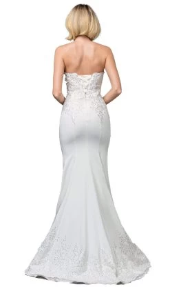 Dancing Queen Bridal - 136 Embroidered Deep Sweetheart Trumpet Gown 7 Dancing Queen Bridal - 136 Embroidered Deep Sweetheart Trumpet Gown -Boutique Wedding Dress Store dancing queen bridal 136 embroidered deep sweetheart trumpet gown wedding dresses 14109277192275