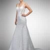 Dancing Queen Bridal - 22 Floral Appliqued Contoured Illusion Trumpet Gown -Boutique Wedding Dress Store dancing queen bridal 22 floral appliqued contoured illusion trumpet gown bridal dresses xs off white 28883032244307
