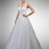 Dancing Queen Bridal - 27 Jewel Accented Floral Appliqued Ballgown -Boutique Wedding Dress Store dancing queen bridal 27 jewel accented floral appliqued ballgown bridal dresses xs off white 5940158332985