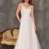 Dave & Johnny 10465 - Tulle A-Line Bridal Gown -Boutique Wedding Dress Store dave johnny 10465 tulle a line bridal gown special occasion dress 32264573452371