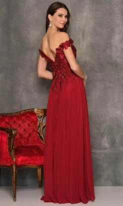 Dave & Johnny 10671 - Off Shoulder Sweetheart Neck Long Dress -Boutique Wedding Dress Store dave johnny 10671 off shoulder sweetheart neck long dress special occasion dress 30925778976851