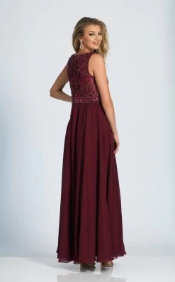 Dave & Johnny - 1417W Stone Embellished Bateau A-line Dress -Boutique Wedding Dress Store dave johnny 1417w stone embellished bateau a line dress special occasion dress 5502613192761