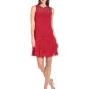 Immediate Apparel - E41VA607 Embellished Crochet A-line Dress -Boutique Wedding Dress Store elie tahari e41va607 embellished crochet a line dress special occasion dress 0 redstone 6918653313107