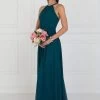 Elizabeth K Crisscross-Banded Waist Long Halter Gown - 2 Pcs Teal In Size S And M Available 2 Elizabeth K Crisscross-Banded Waist Long Halter Gown - 2 Pcs Teal In Size S And M Available -Boutique Wedding Dress Store elizabeth k crisscross banded waist long halter gown 2 pcs teal in size s and m available ccsale m teal 5910212837433