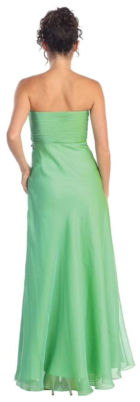 Elizabeth K - GL1001 Spliced Pleats Sweetheart Chiffon Gown 4 Elizabeth K - GL1001 Spliced Pleats Sweetheart Chiffon Gown - Image 2