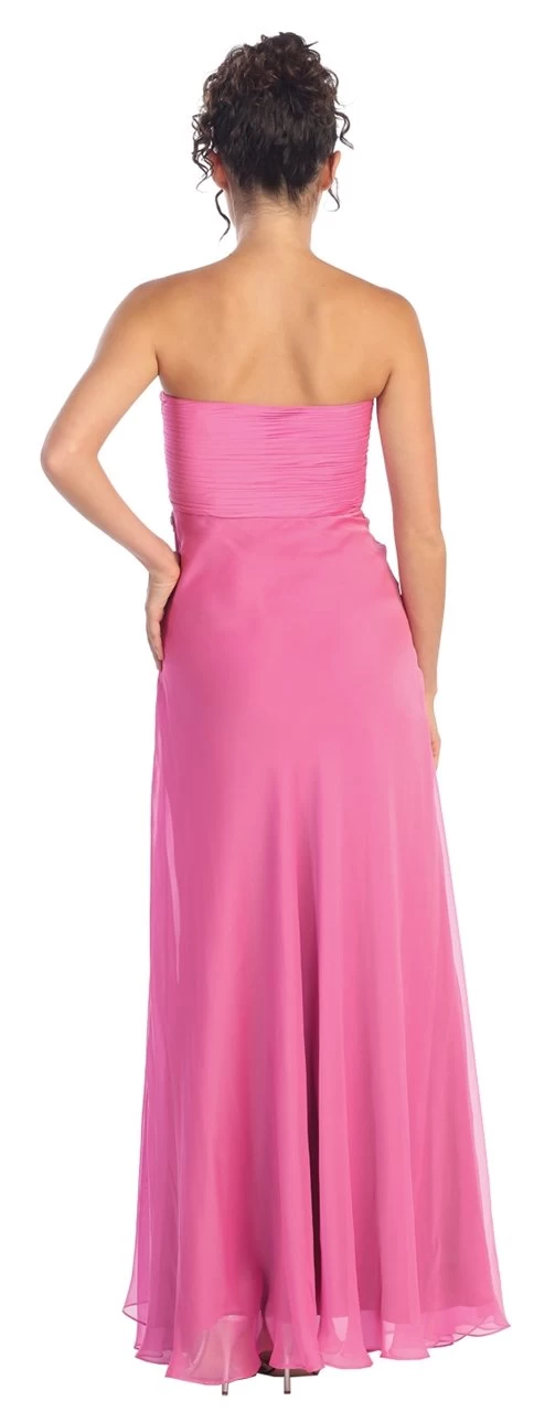 Elizabeth K - GL1001 Spliced Pleats Sweetheart Chiffon Gown 7 Elizabeth K - GL1001 Spliced Pleats Sweetheart Chiffon Gown - Image 5