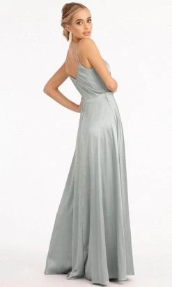 Elizabeth K GL1993 - Spaghetti Strap V-Neck Prom Dress With Slit -Boutique Wedding Dress Store elizabeth k gl1993 spaghetti strap v neck prom dress with slit special occasion dress 30081950154835