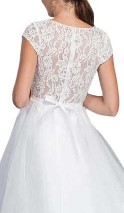 Aspeed Design - Embellished Lace V-neck A-line Prom Dress -Boutique Wedding Dress Store embellished lace v neck a line prom dress prom dresses 28861786619987