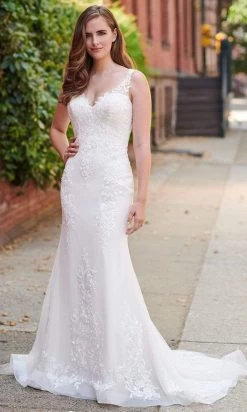 Enchanting By Mon Cheri - 120171 Embroidered Trumpet Bridal Gown