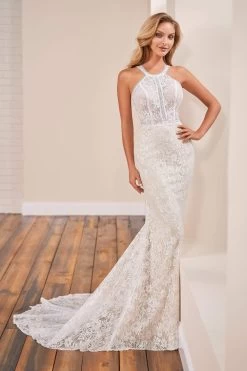 Enchanting By Mon Cheri - Halter Trumpet Bridal Dress