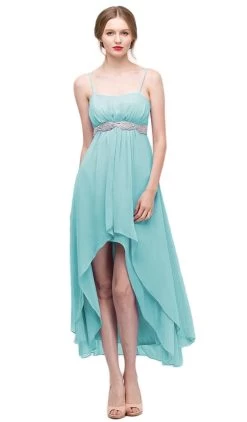 Eureka Fashion - 1913 Chiffon Layered High Low Empire Waist Gown 23 Eureka Fashion - 1913 Chiffon Layered High Low Empire Waist Gown -Boutique Wedding Dress Store eureka fashion 1913 chiffon layered high low empire waist gown special occasion dress xs mint 6681969459283