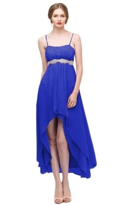 Eureka Fashion - 1913 Chiffon Layered High Low Empire Waist Gown 25 Eureka Fashion - 1913 Chiffon Layered High Low Empire Waist Gown -Boutique Wedding Dress Store eureka fashion 1913 chiffon layered high low empire waist gown special occasion dress xs royal 6681969164371