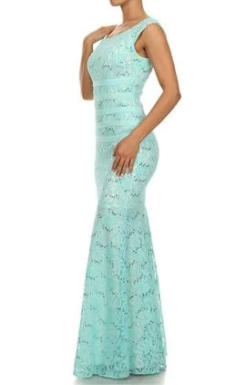 Eureka Fashion - 2050 Lace And Satin Sequin Mermaid Gown -Boutique Wedding Dress Store eureka fashion 2050 lace and satin sequin mermaid gown special occasion dress 6684712271955