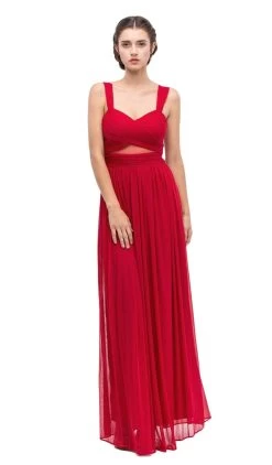 Eureka Fashion - 5101 Illusion Cutout Ruched Jersey Dress -Boutique Wedding Dress Store eureka fashion 5101 illusion cutout ruched jersey dress bridesmaid dresses 6896317202515