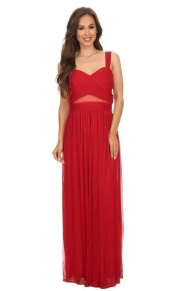 Eureka Fashion - 5101 Illusion Cutout Ruched Jersey Dress -Boutique Wedding Dress Store eureka fashion 5101 illusion cutout ruched jersey dress bridesmaid dresses xs red 6896321462355