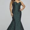 Faviana - 9470 Strapless Sweetheart Jacquard Mermaid Dress -Boutique Wedding Dress Store faviana 9470 strapless sweetheart jacquard mermaid dress evening dresses 12w evergreen black 6050576629817