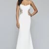 Faviana - S10302 Metallic Floral Appliqued Trumpet Gown -Boutique Wedding Dress Store faviana s10302 metallic floral appliqued trumpet gown evening dresses 0 ivory 6084444553273
