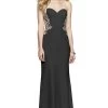 Faviana - S10304 Strapless Floral Embroidered Illusion Sheath Gown -Boutique Wedding Dress Store faviana s10304 strapless floral embroidered illusion sheath gown special occasion dress 00 black 7702743449683