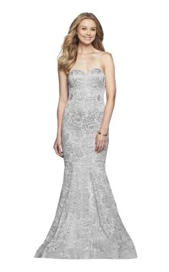 Faviana - S10305 Strapless Metallic Embroidered Mermaid Dress -Boutique Wedding Dress Store faviana s10305 strapless metallic embroidered mermaid dress evening dresses 0 silver 7702791094355