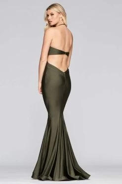 Faviana - S10448 Crisscross Bodice Charmeuse Mermaid Dress -Boutique Wedding Dress Store faviana s10448 crisscross bodice charmeuse mermaid dress evening dresses 13420079218771