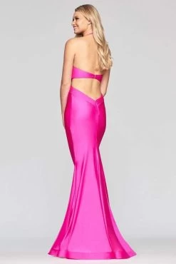 Faviana - S10448 Crisscross Bodice Charmeuse Mermaid Dress -Boutique Wedding Dress Store faviana s10448 crisscross bodice charmeuse mermaid dress evening dresses 13420083052627