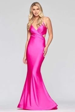 Faviana - S10448 Crisscross Bodice Charmeuse Mermaid Dress -Boutique Wedding Dress Store faviana s10448 crisscross bodice charmeuse mermaid dress evening dresses 13420083085395