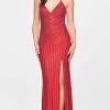 Faviana S10804 - V-Neck High Slit Evening Gown -Boutique Wedding Dress Store faviana s10804 v neck high slit evening gown evening dresses 00 ruby 31534972043347