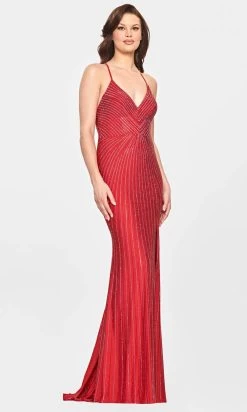 Faviana S10804 - V-Neck High Slit Evening Gown -Boutique Wedding Dress Store faviana s10804 v neck high slit evening gown evening dresses 31534972010579