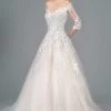 GLS By Gloria - GL1803 Embroidered Off-Shoulder A-line Gown -Boutique Wedding Dress Store gls by gloria gl1803 embroidered off shoulder a line gown wedding dresses xs ivory cream 28827885666387