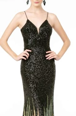 GLS By Gloria - GL2899 Deep V-Neck Allover Sequin Mermaid Gown 13 GLS By Gloria - GL2899 Deep V-Neck Allover Sequin Mermaid Gown -Boutique Wedding Dress Store gls by gloria gl2899 deep v neck allover sequin mermaid gown pageant dresses 14035573178451