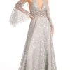 GLS By Gloria GL3002 - Sleeveless Halter V-neck Long Gown -Boutique Wedding Dress Store gls by gloria gl3002 sleeveless halter v neck long gown prom dresses xs gray 30119732609107