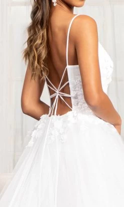 GLS By Gloria GL3013 - Sleeveless Plunging V-neck Wedding Gown -Boutique Wedding Dress Store gls by gloria gl3013 sleeveless plunging v neck wedding gown bridal dresses 30119889207379