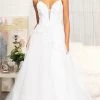 GLS By Gloria GL3013 - Sleeveless Plunging V-neck Wedding Gown -Boutique Wedding Dress Store gls by gloria gl3013 sleeveless plunging v neck wedding gown bridal dresses xs white 30119889174611
