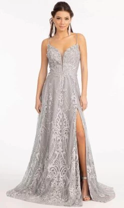 GLS By Gloria GL3031 - Embroidered Plunging Sweetheart A-Line Dress 16 GLS By Gloria GL3031 - Embroidered Plunging Sweetheart A-Line Dress -Boutique Wedding Dress Store gls by gloria gl3031 embroidered plunging sweetheart a line dress prom dresses xs silver 30120067432531